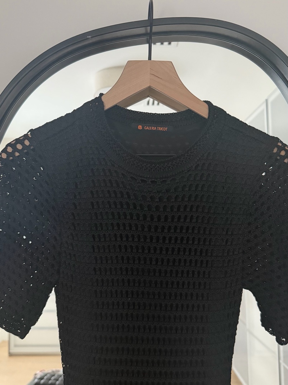 Black Crochet Midi Dress - Unknown Brand - Picture 2 of 4